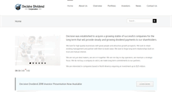 Desktop Screenshot of decisivedividend.com